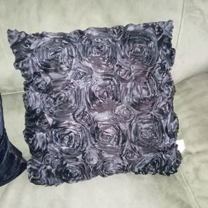 Black accent pillow
